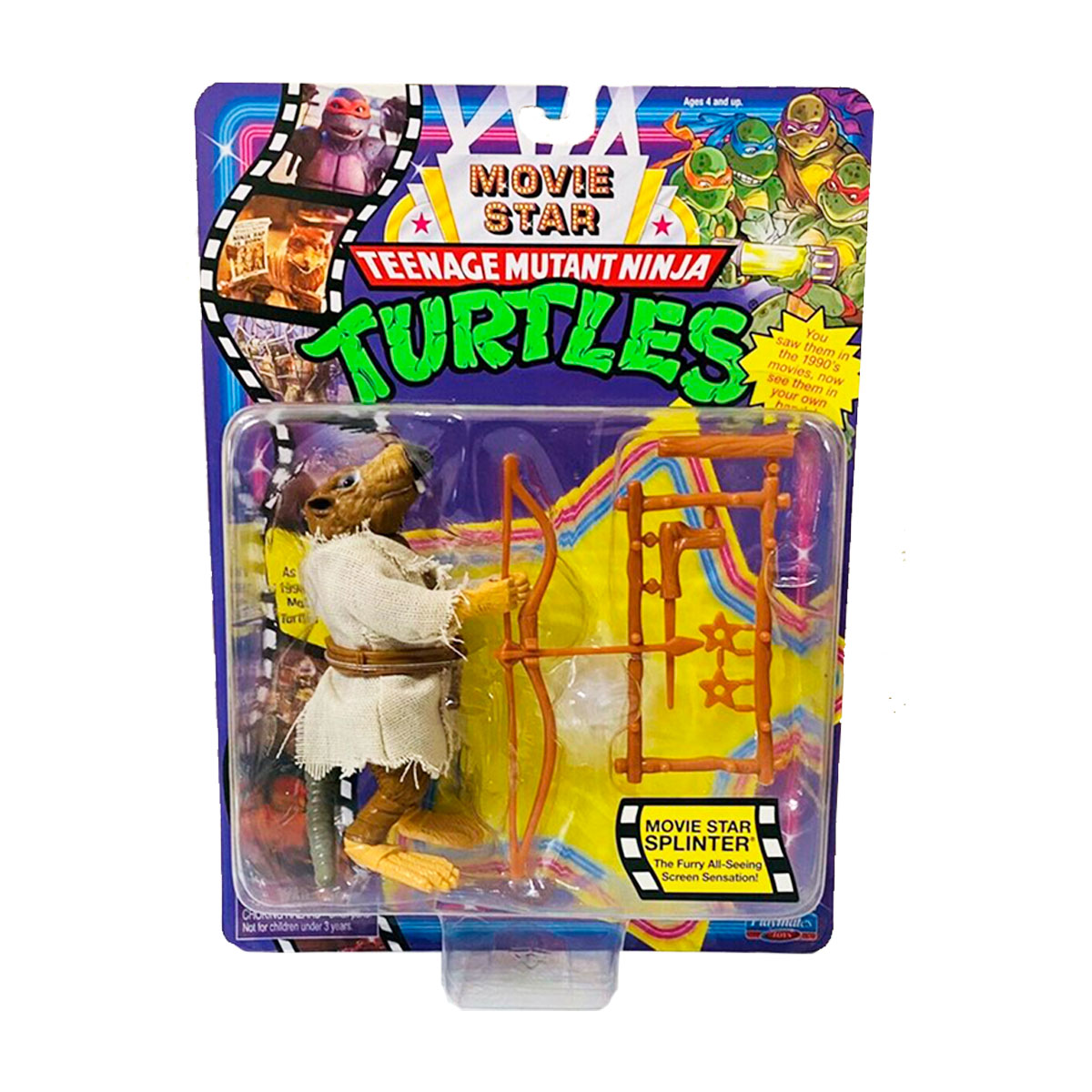 Фігурка TMNT Movie Star 1992 Сплінтер 12 см з аксесуарами
