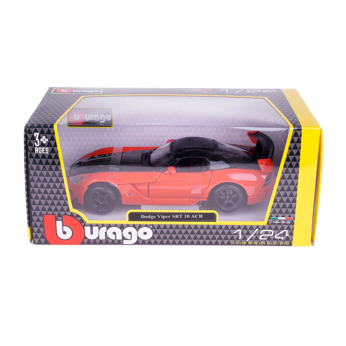 Автомодель Bburago Dodge Viper SRT10 ACR 1:24 металева — превʼю 9