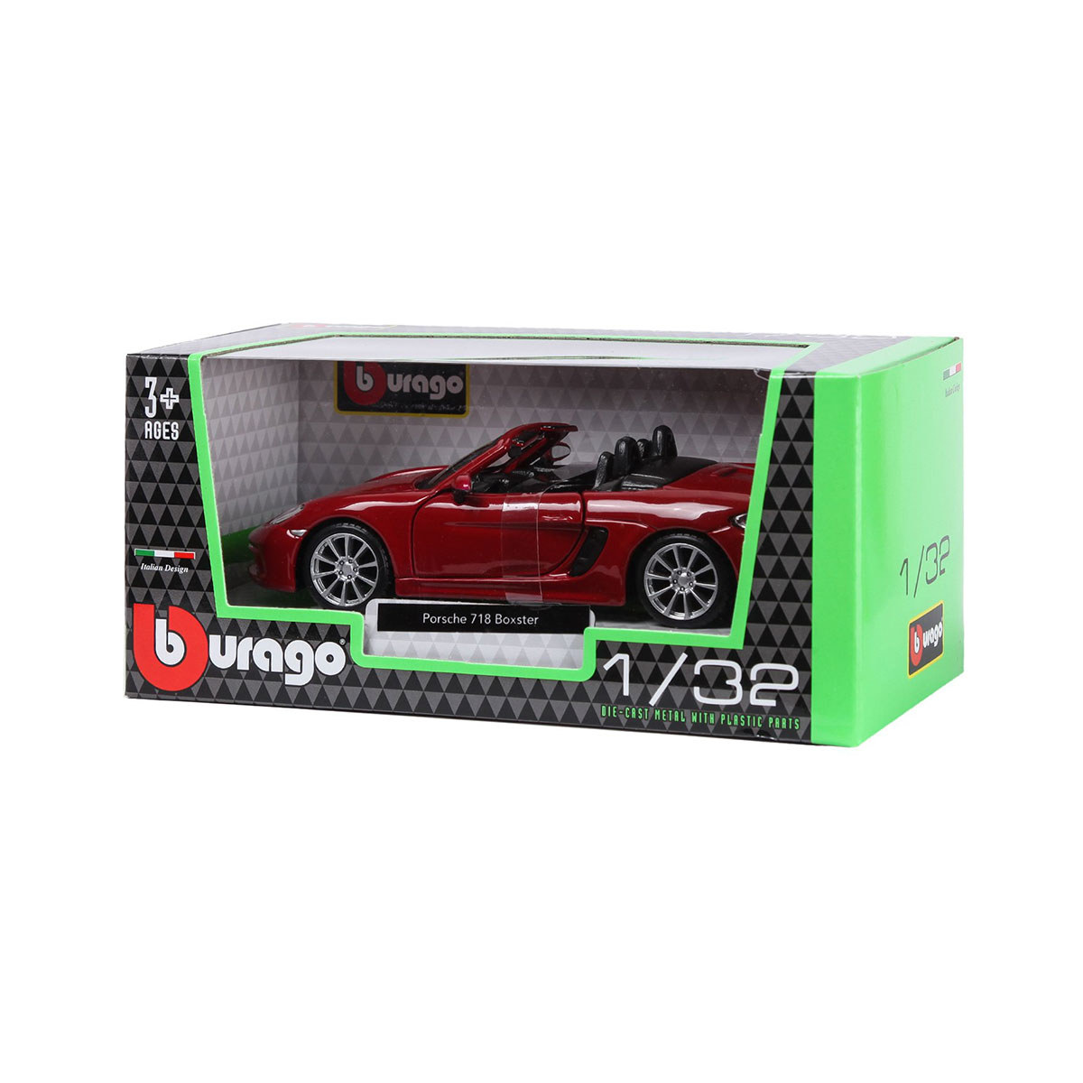 Автомодель Bburago Porsche 718 Boxster 1:32 металева — превʼю 6