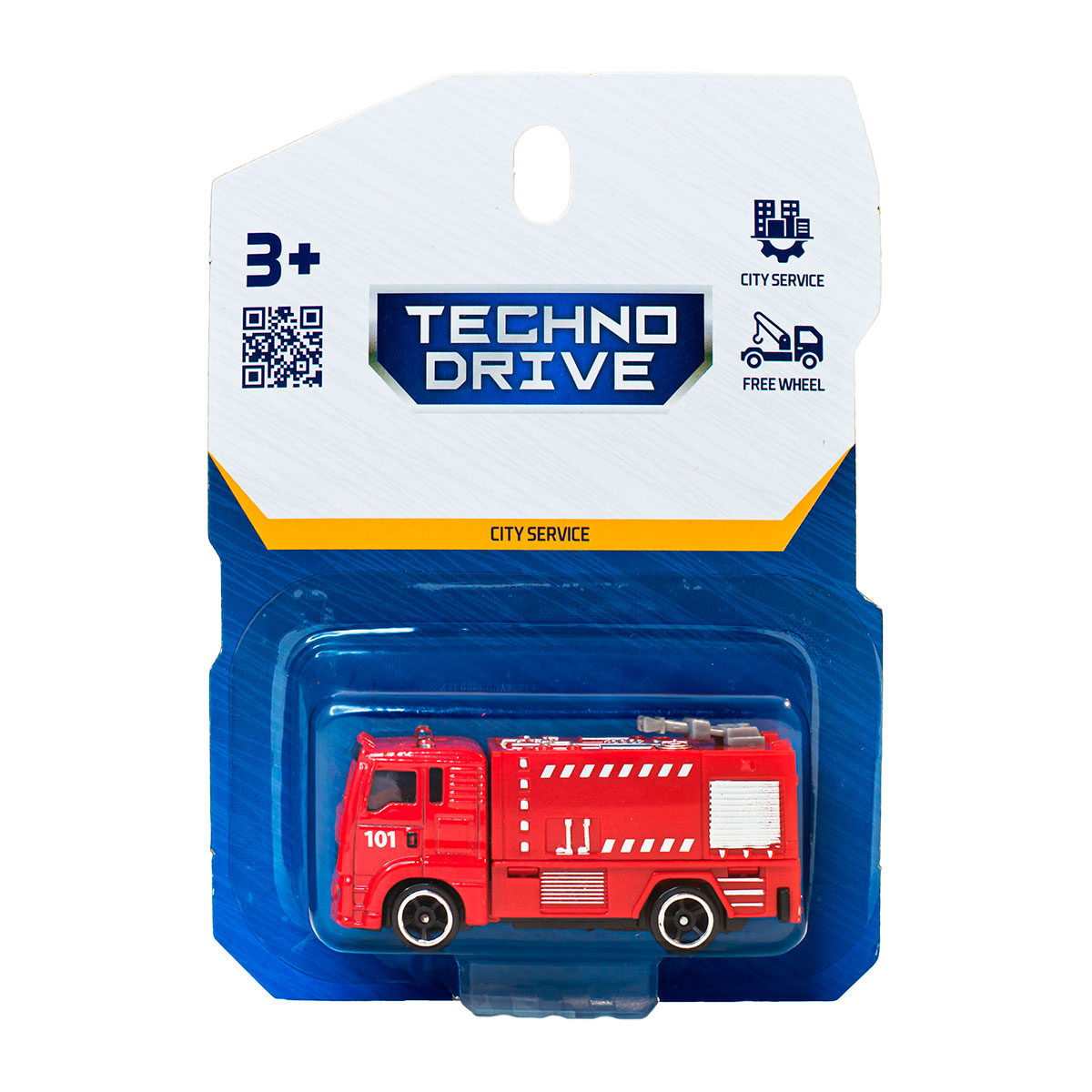 Машинка ігрова TechnoDrive Міська служба 1:64 — превʼю 1