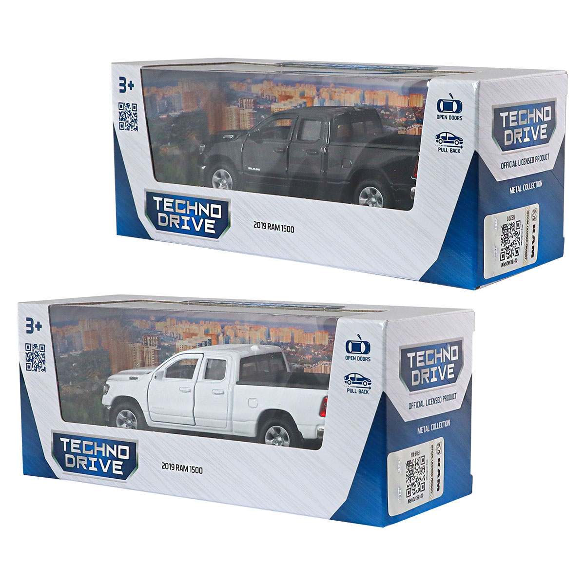 Автомодель RAM 1500 2019 Techno Drive металева 1:43 Біла — превʼю 4