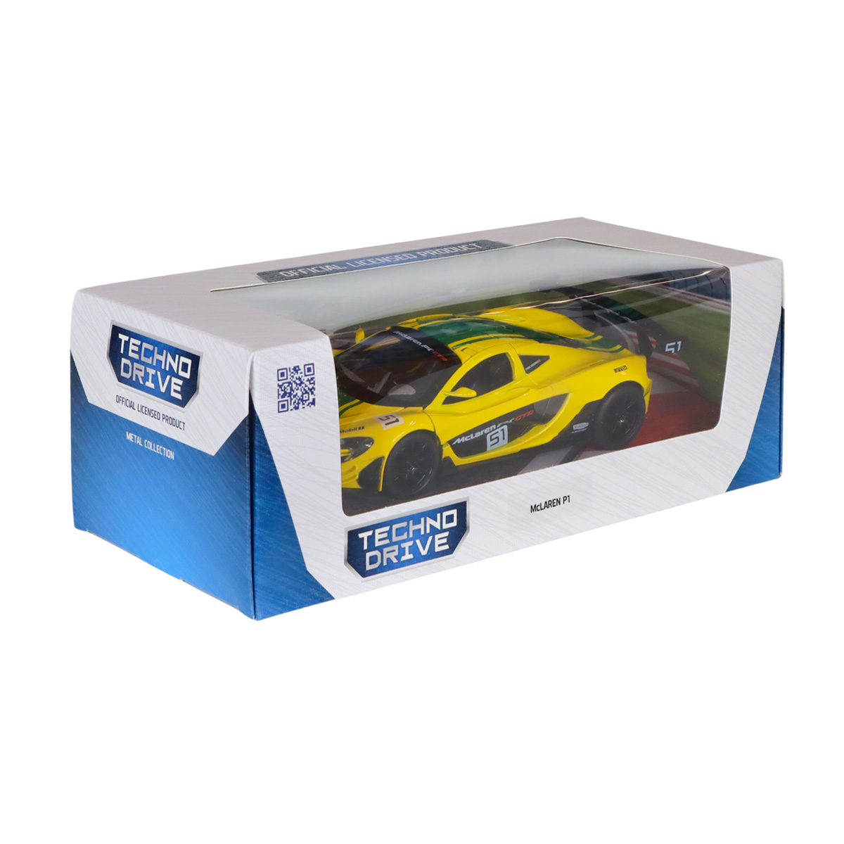 Автомодель McLaren P1 Techno Drive 1:24 Жовта — превʼю 6