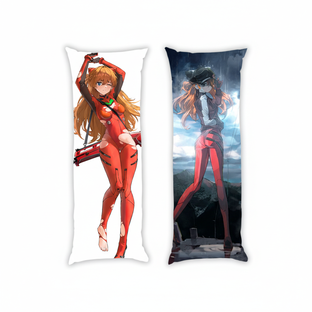 Подушка дакімакура Аска Ленґлі Сорю Asuka Langley Soryu Євангеліон Evangelion 13х34 см