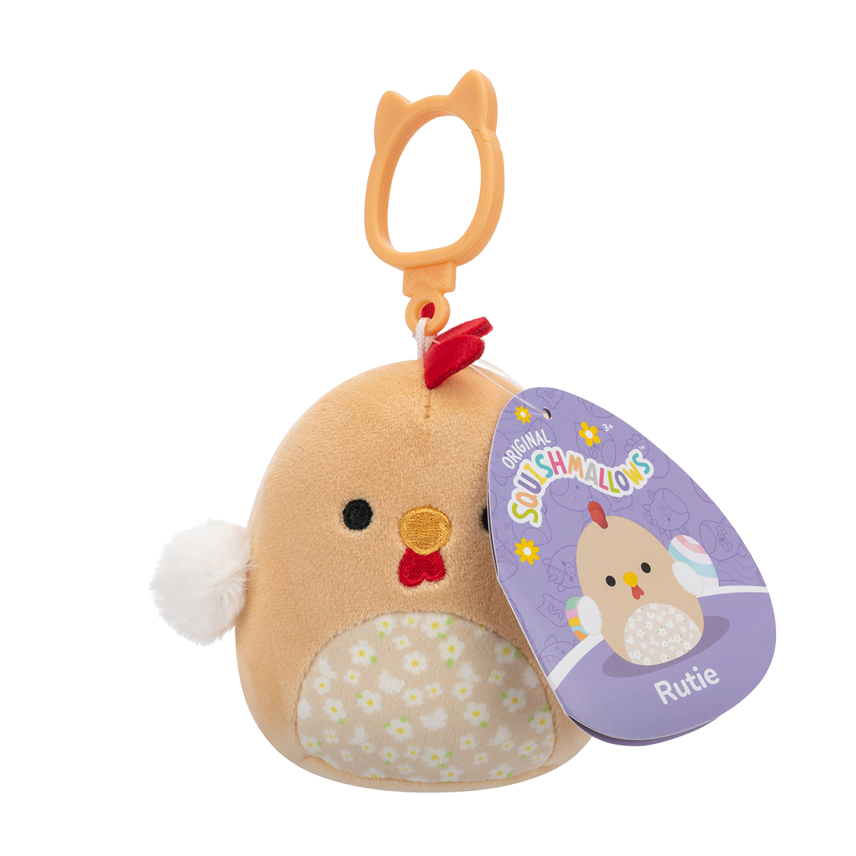 М'яка іграшка на кліпсі Squishmallows – Півник Руті (Rooster Rutie) — превʼю 7