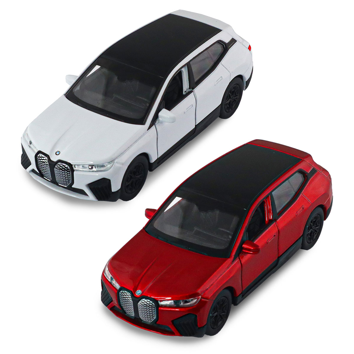 Автомодель BMW iX Techno Drive 1:43 металева з механізмом pull-back Червона
