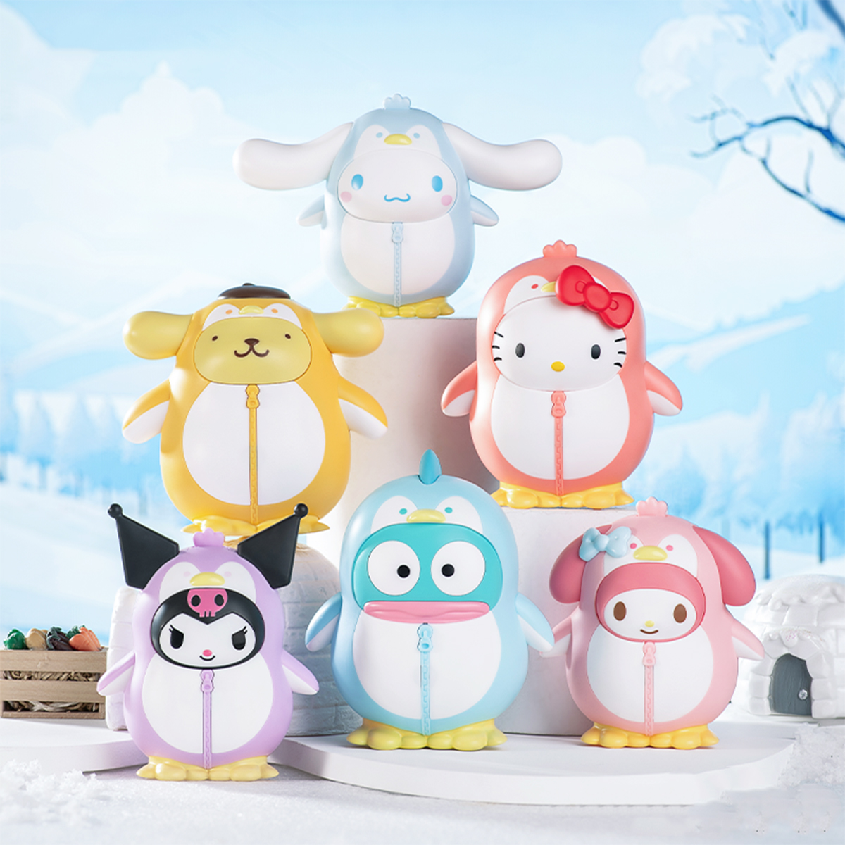 Механічна іграшка Pop Top Sanrio – Бал пінгвінів – 10 см — превʼю 8