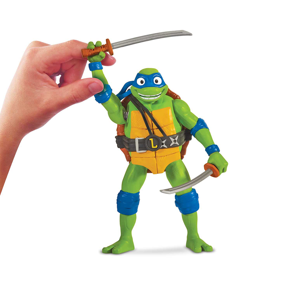 Ігрова фігурка TMNT Леонардо Mutant Mayhem зі звуком 14 см — превʼю 2