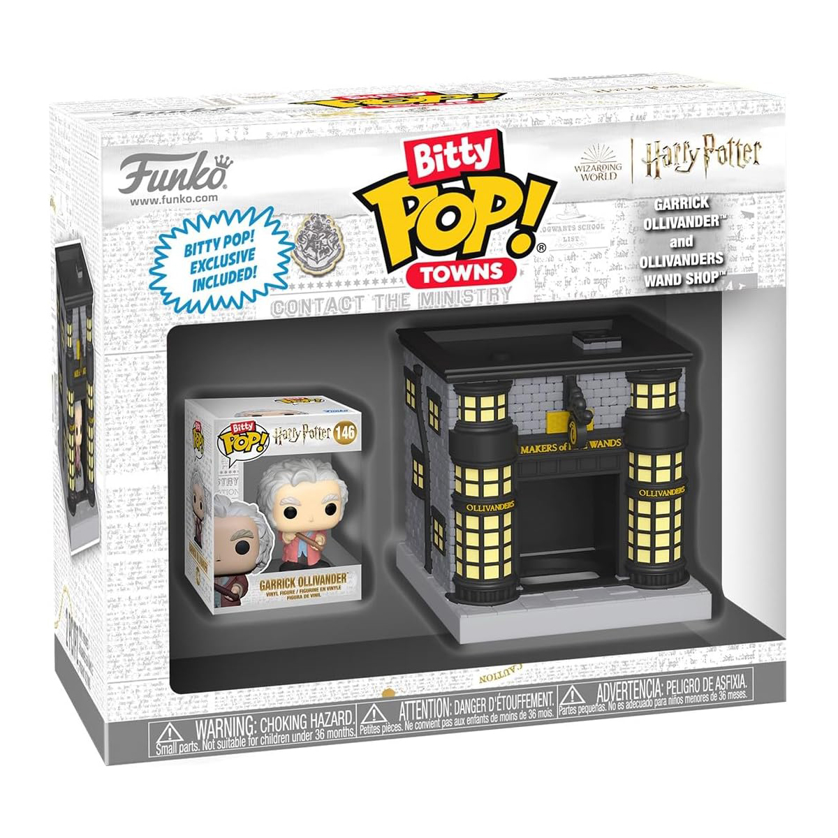 Набір фігурок Funko Bitty Pop Town — Гаррі Поттер Олівандер (Harry Potter Ollivander) — 2,54 см — превʼю 1
