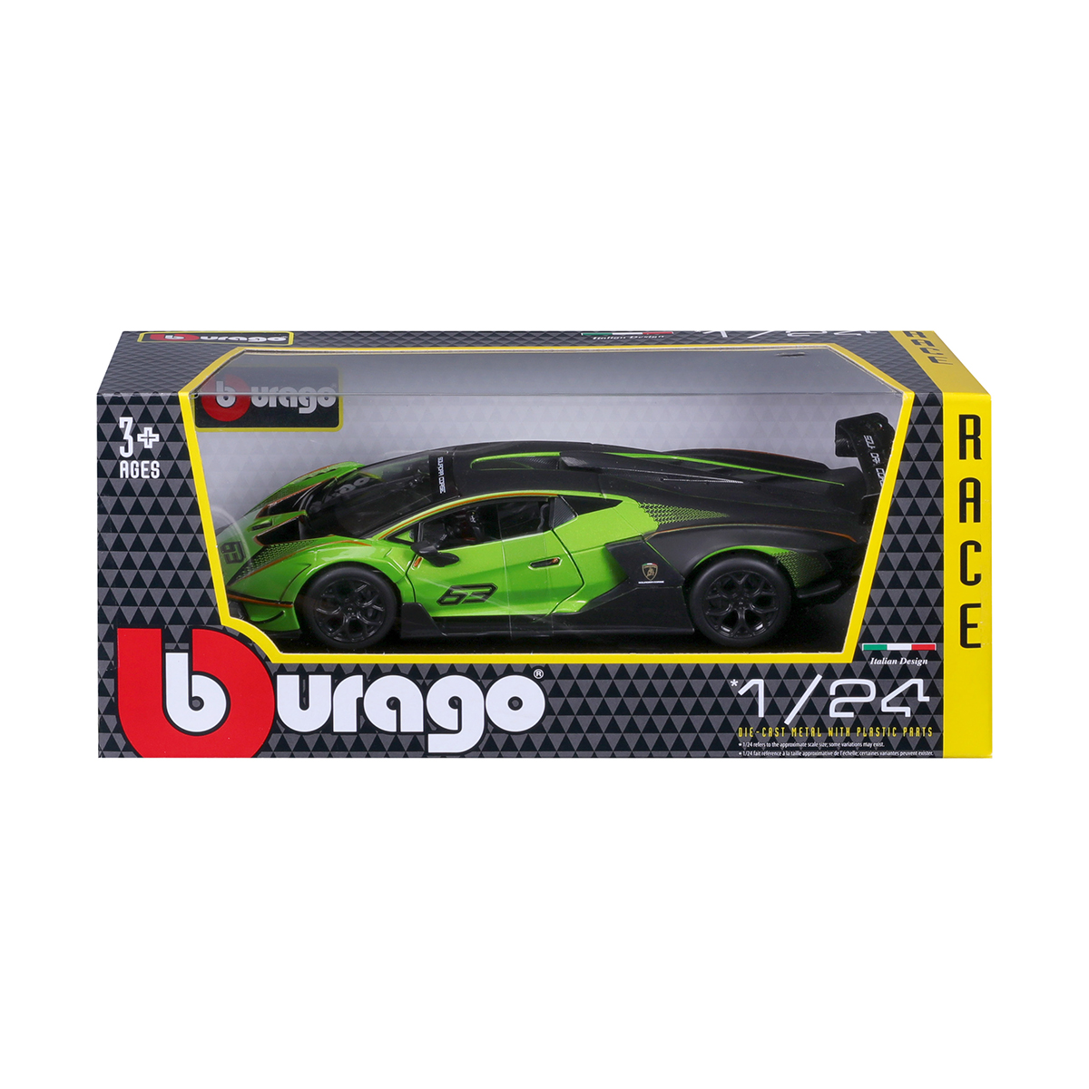 Колекційна автомодель Lamborghini Essenza SCV12 Bburago 1:24 Зелена — превʼю 10