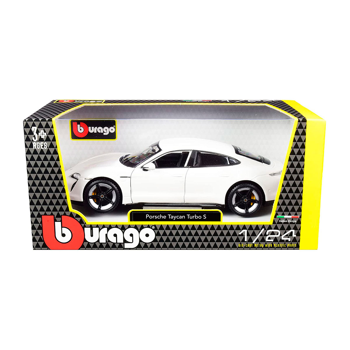 Автомодель Porsche Taycan Turbo S Bburago 1:24 металева — превʼю 7