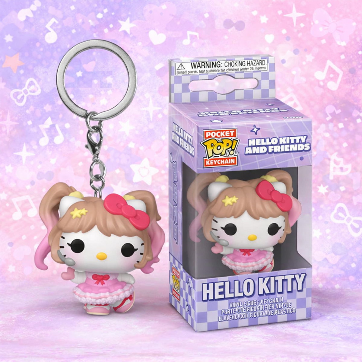 Ігрова фігурка на кліпсі Funko POP Hello Kitty - Hello Kitty K-Pop Багатоколірна — превʼю 4