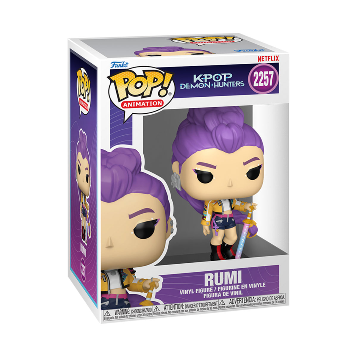 Колекційна фігурка K-Pop Demon Hunters Rumi - Funko POP аніме Багатоколірний