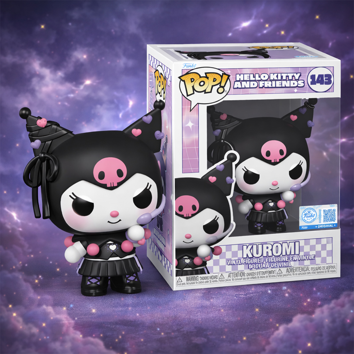 Ігрова фігурка колекційна Funko POP Kuromi-Hello Kitty K-Pop Багатоколірна — превʼю 3