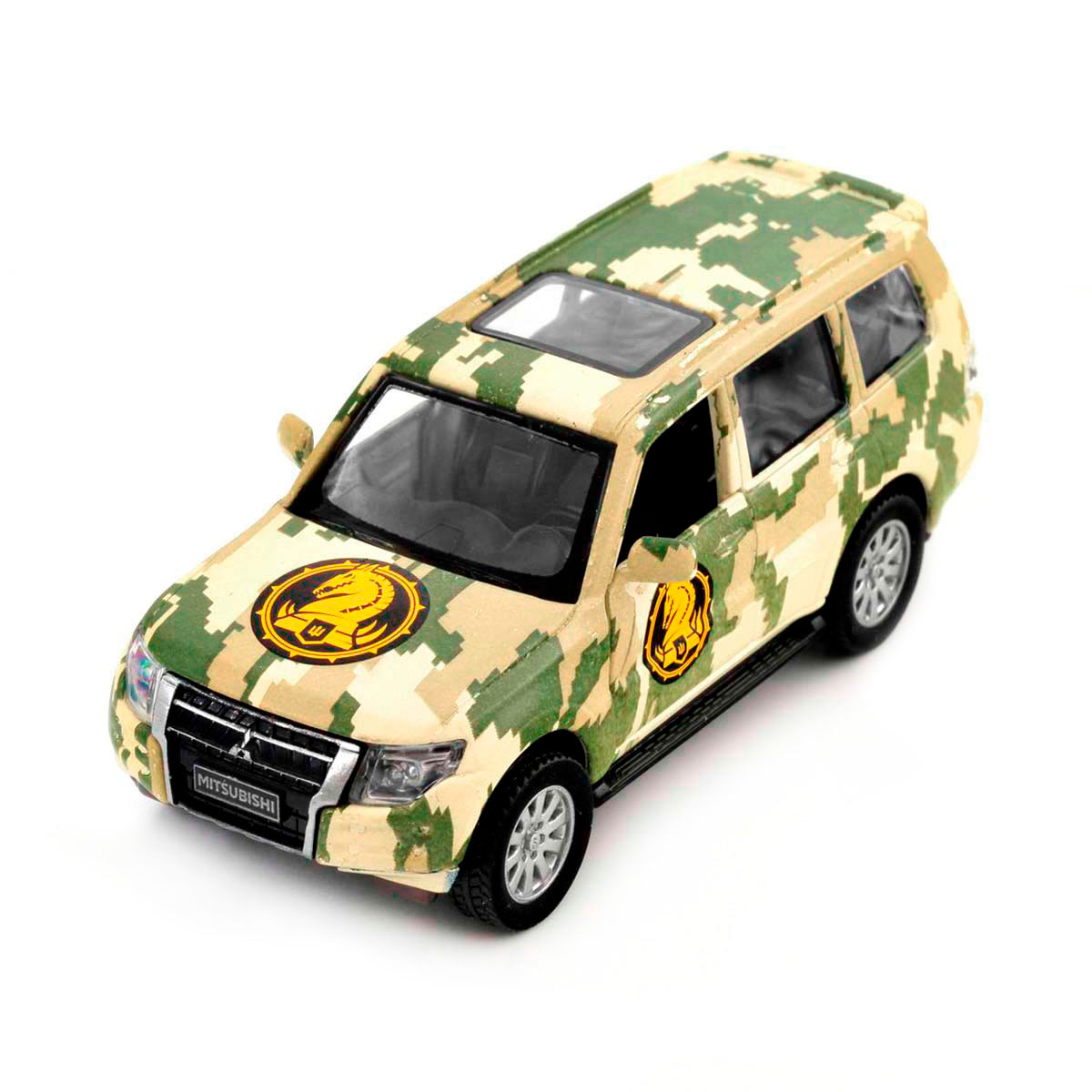 Автомодель Mitsubishi Pajero 4WD Turbo 47 ОМБр Шеврони Героїв 1:43 — превʼю 1