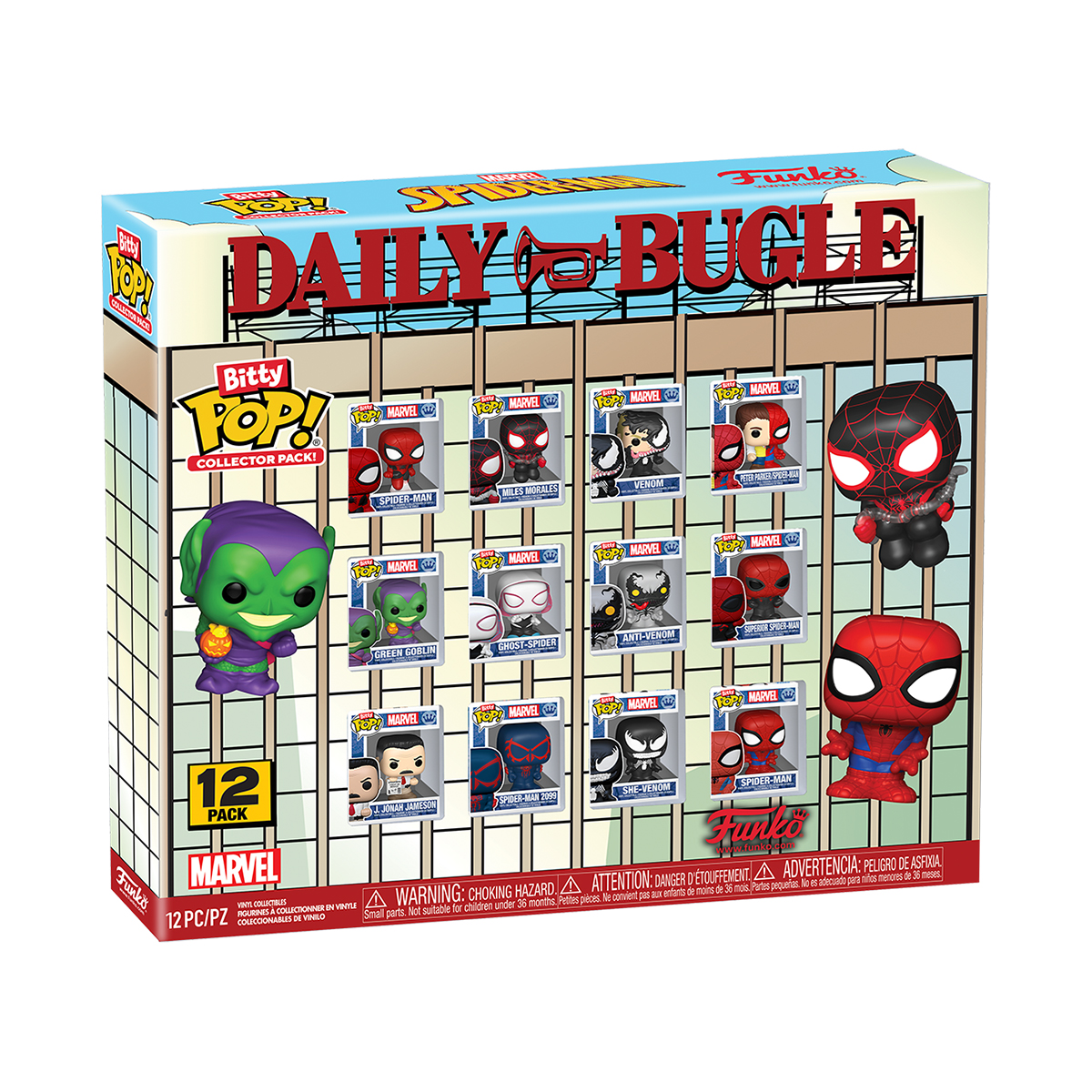 Набір фігурок Funko Bitty Pop — Marvel Людина-Павук (Spider-Man) — 2,3 см в асортименті — превʼю 1