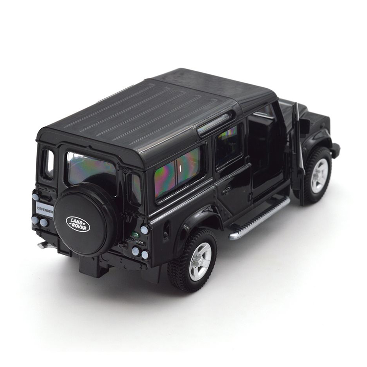 Автомодель Techno Drive Land Rover Defender 110 металева 1:32 Чорна — превʼю 10