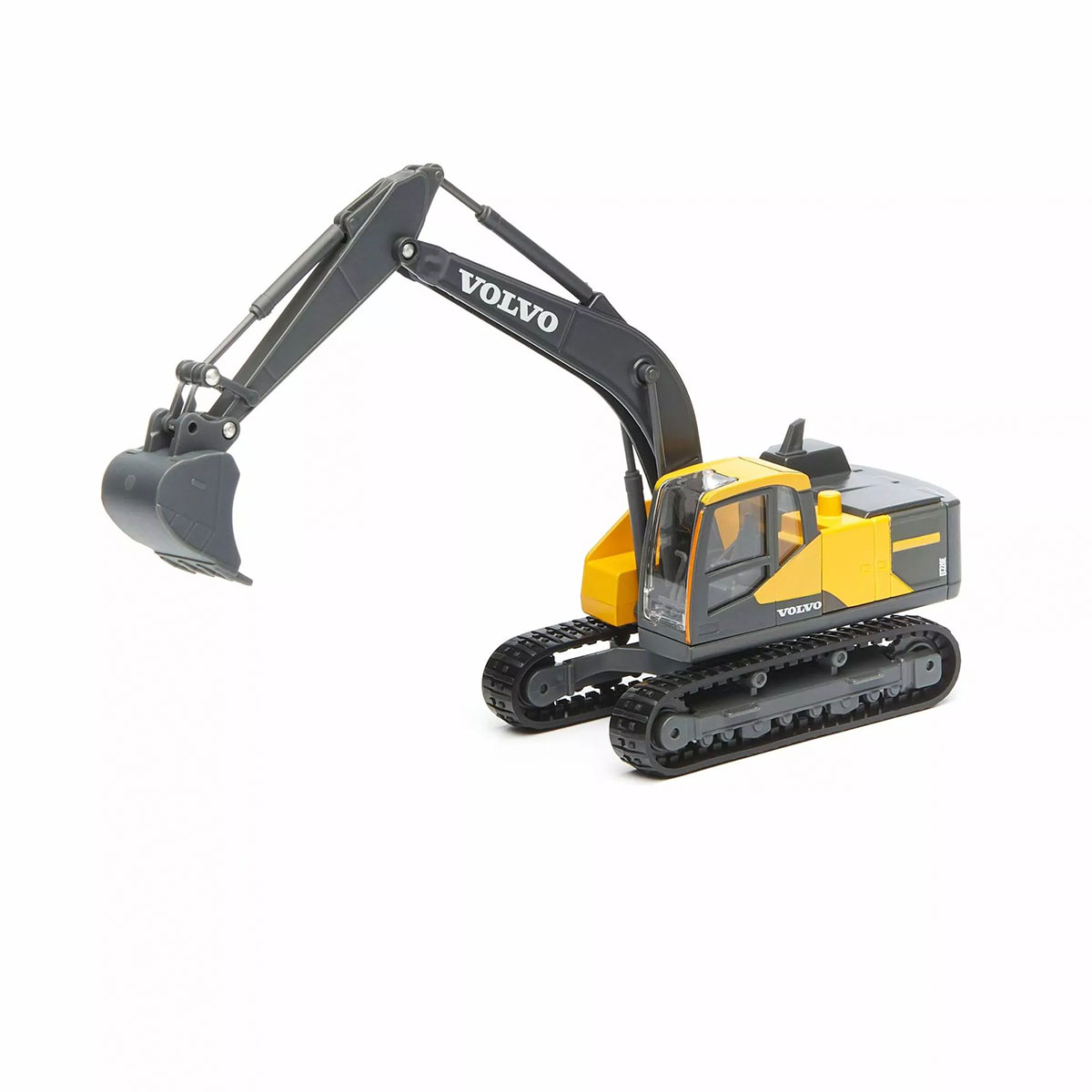 Екскаватор Bburago Volvo EC220E 1:50 металевий гусеничний Жовто-чорний — превʼю 2
