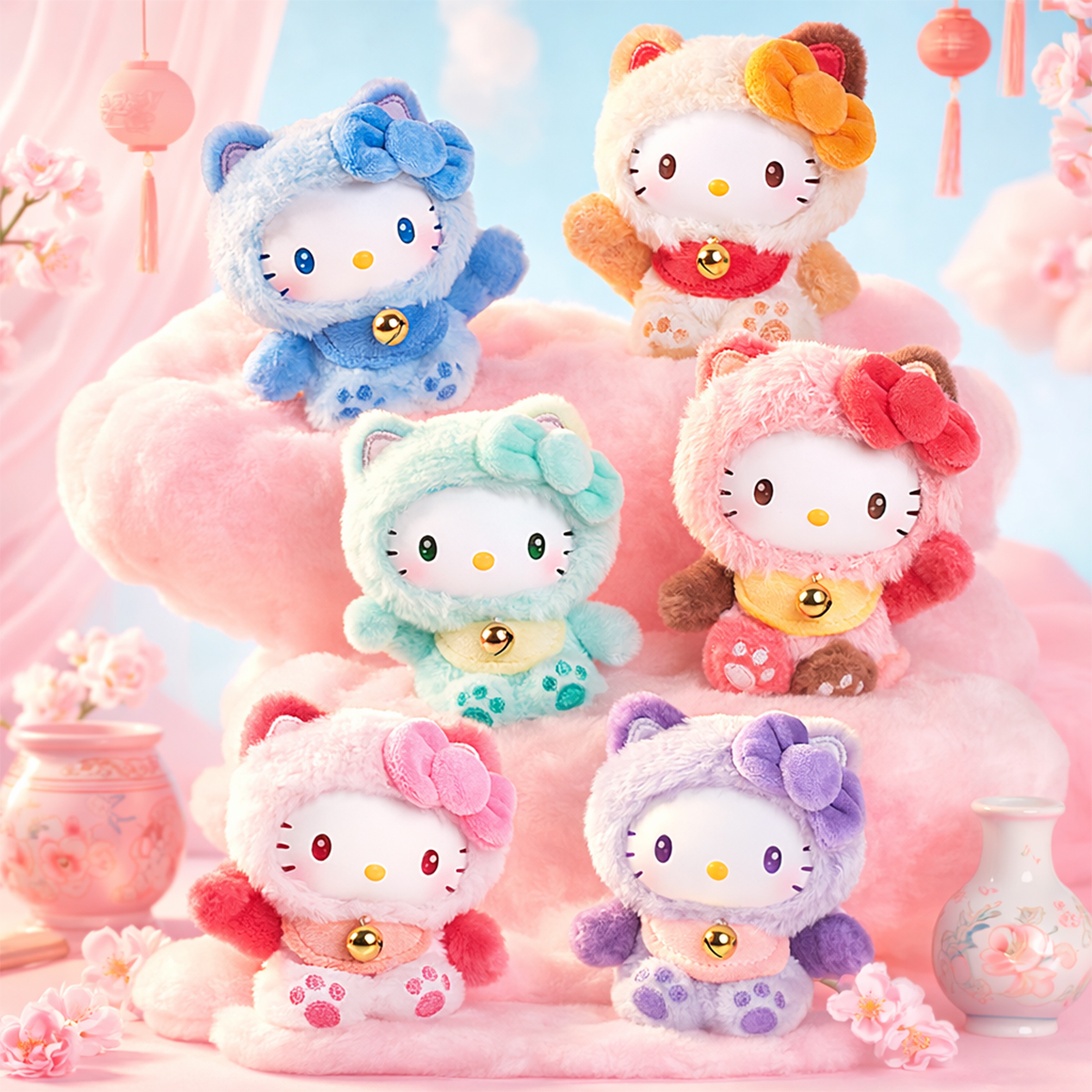 М'яка іграшка Pop Top Hello Kitty (Hello Kitty) - Казкові бажання на кліпсі — превʼю 3