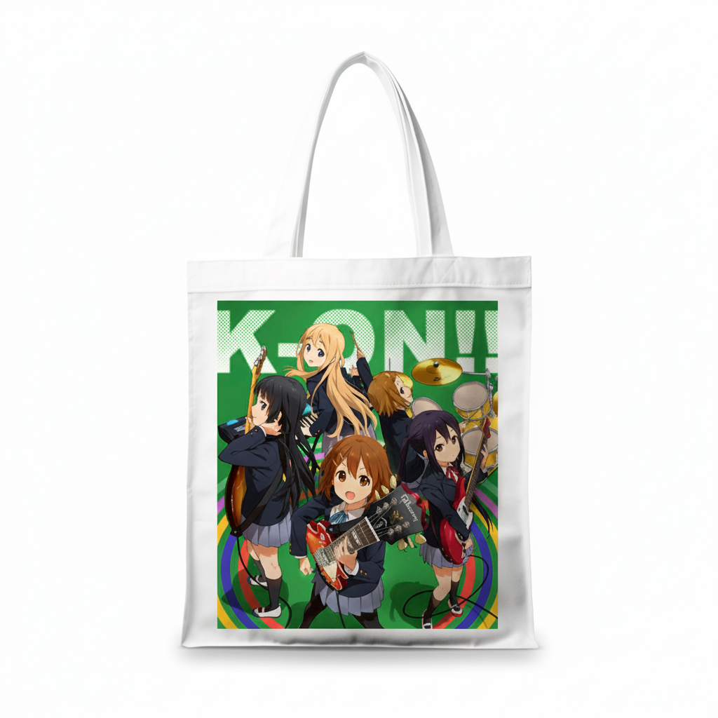 Сумка-шопер К-он! K-On! 39x35 см біла з габардину 11335