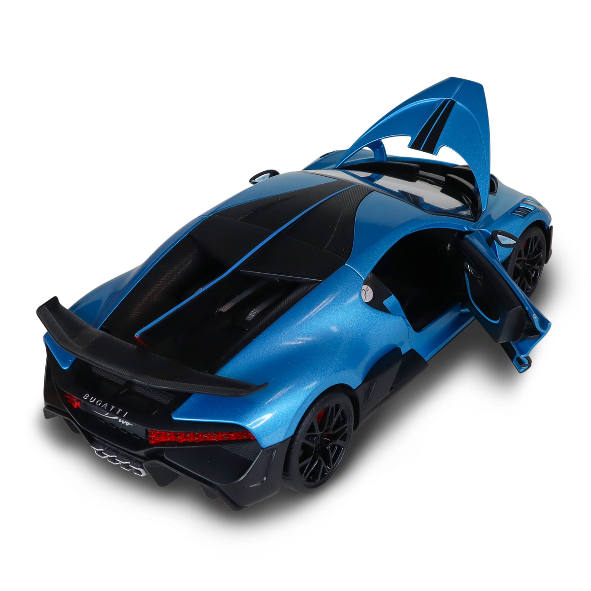 Автомодель Bugatti Divo Techno Drive 1:18 металева з відкривними деталями Синя — превʼю 2