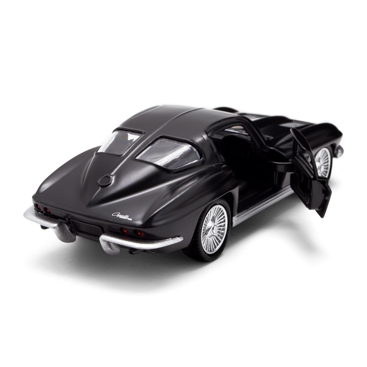 Автомодель Chevrolet Corvette Split Window 1963 металева 1:35 Матова чорна — превʼю 2
