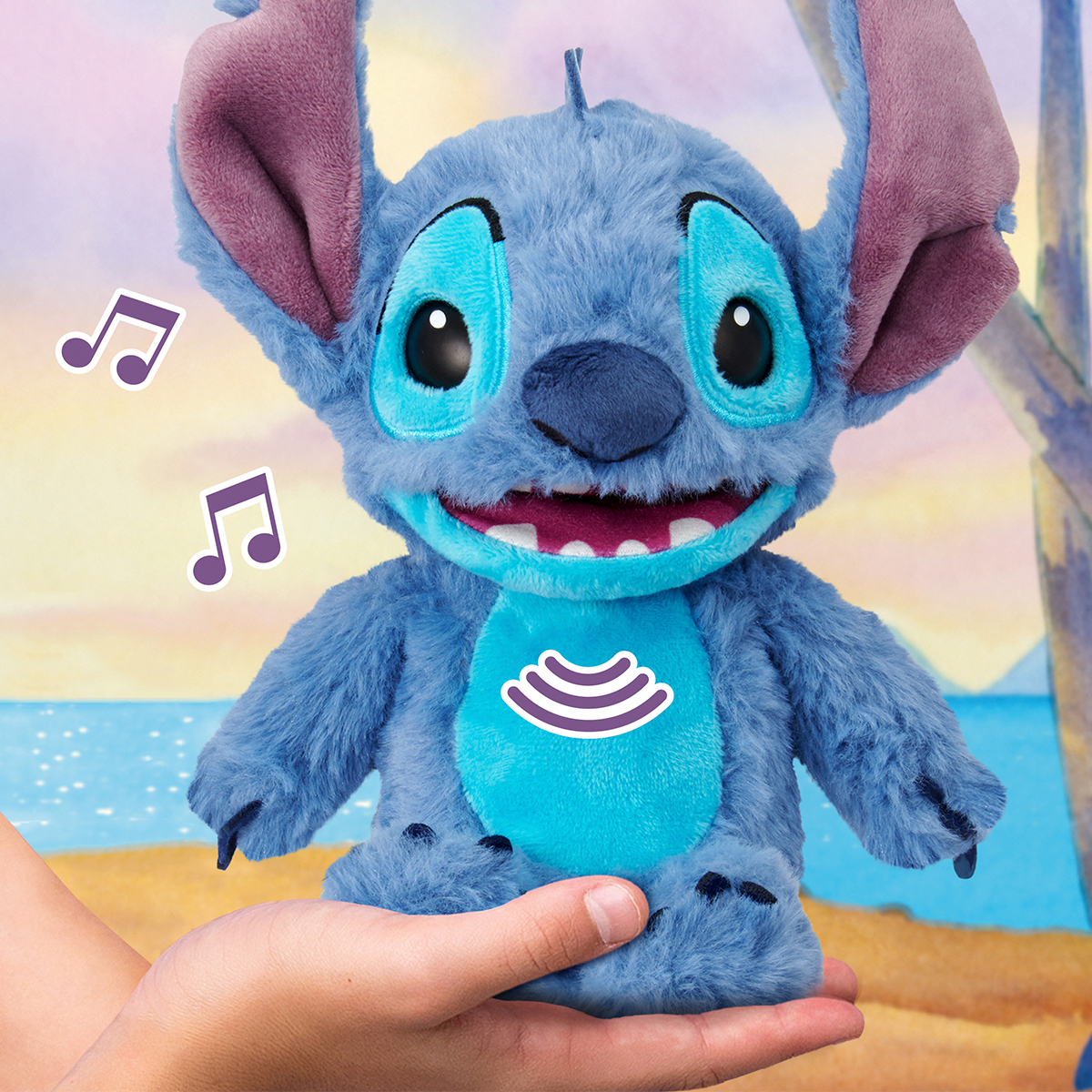 М'яка іграшка Puppetronic by Real FX Palm – Стіч (Stitch) – Disney — превʼю 3