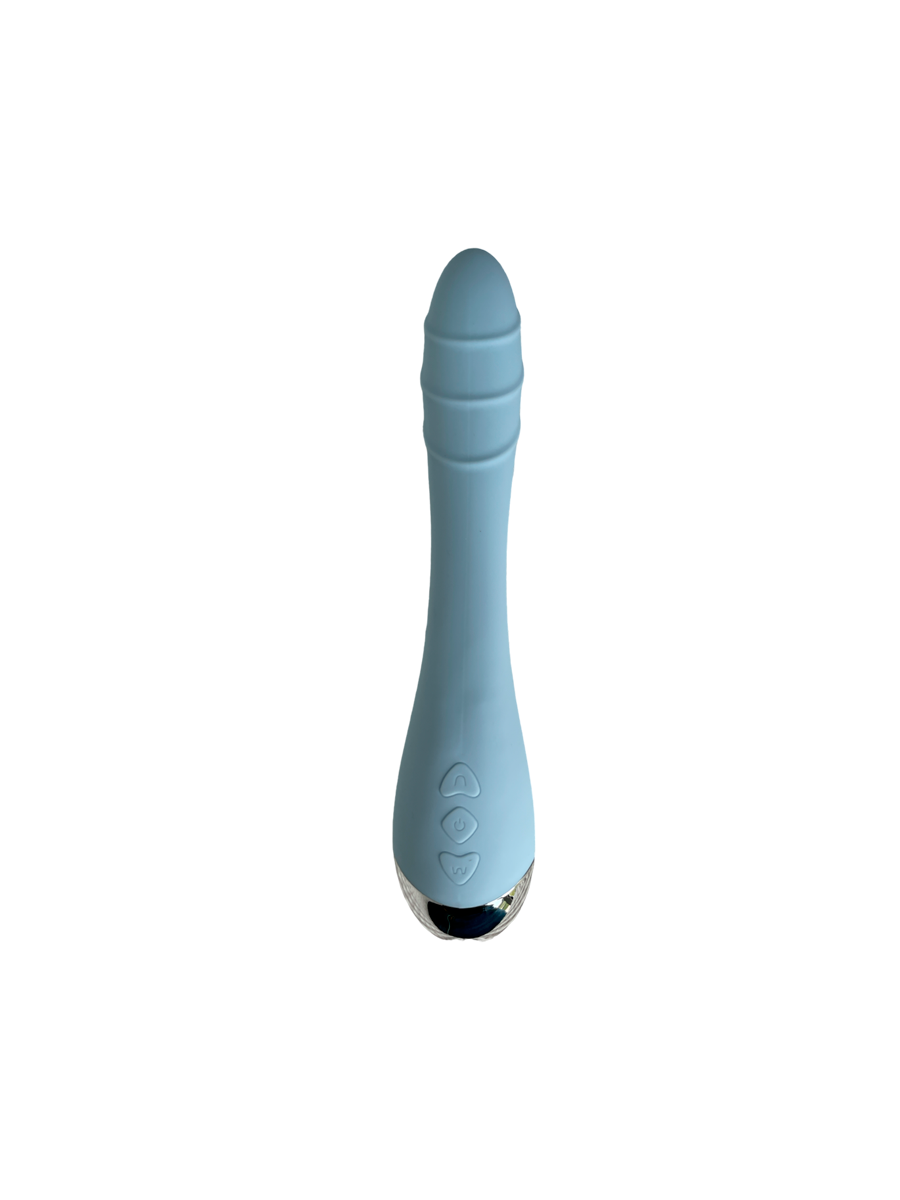 Вібратор Silver Fox для стимуляції точки G USB Синій