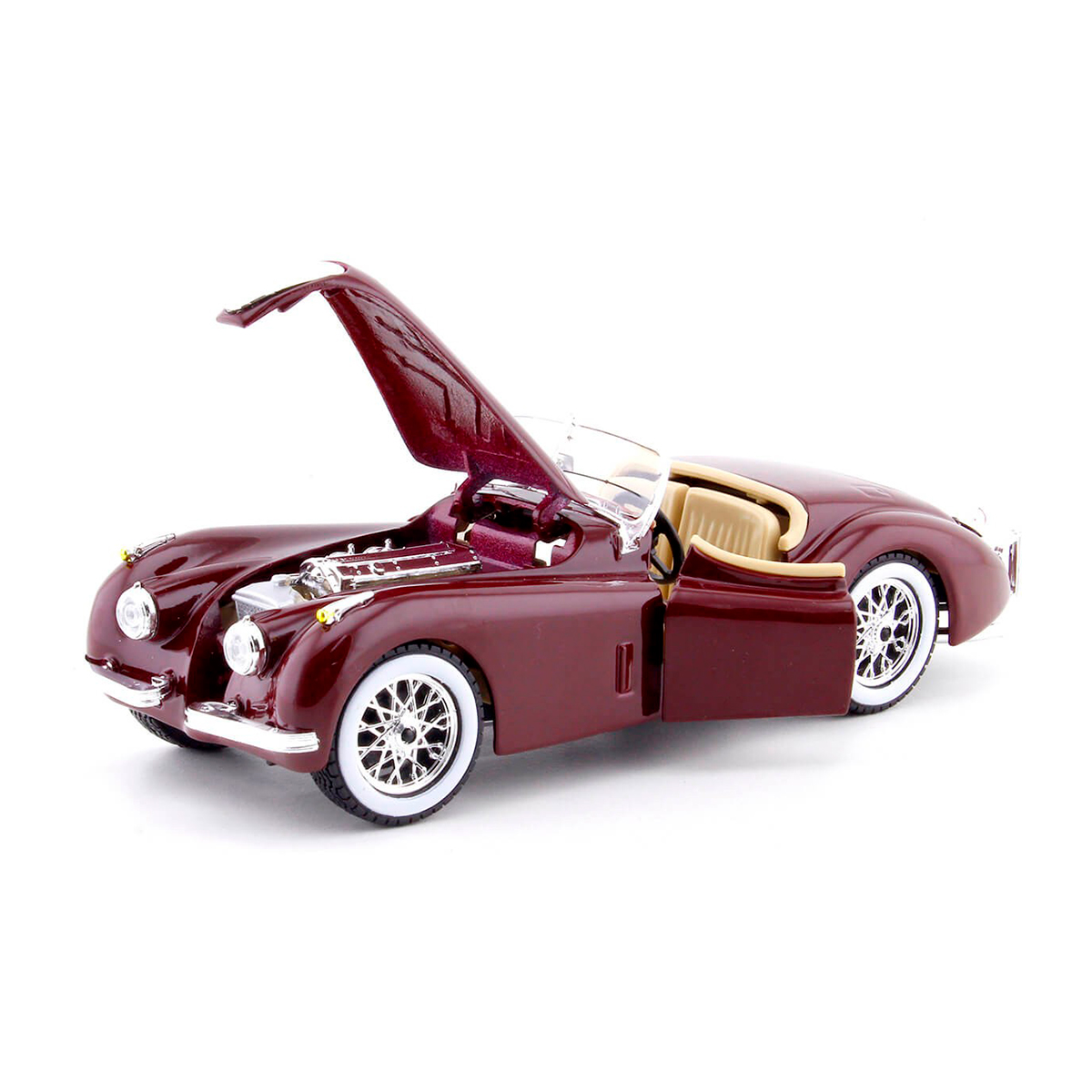 Колекційна автомодель Jaguar XK 120 1951 Bburago 1:24 металева — превʼю 10