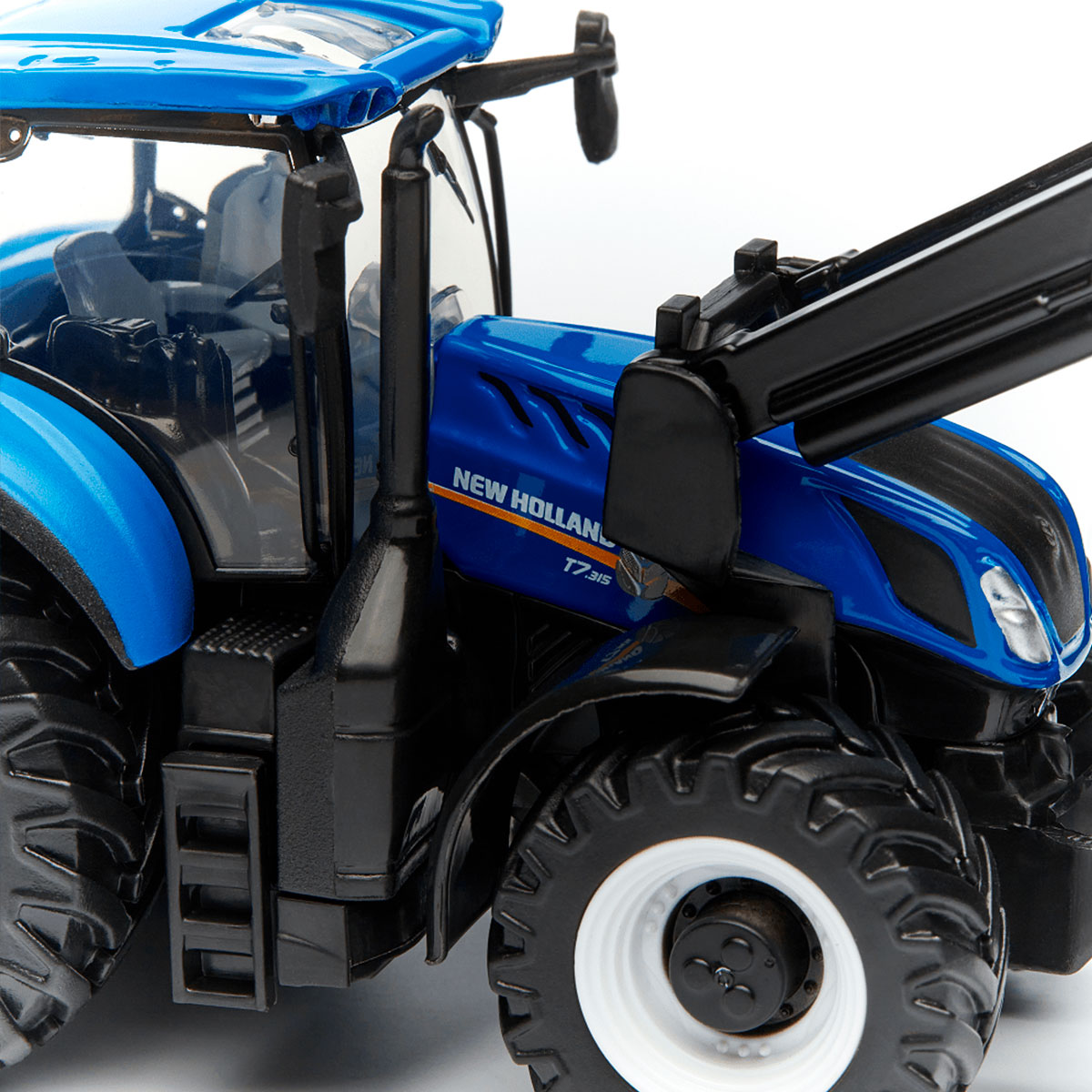 Трактор Bburago New Holland T7.315 з фронтальним навантажувачем 1:32 Синій — превʼю 3