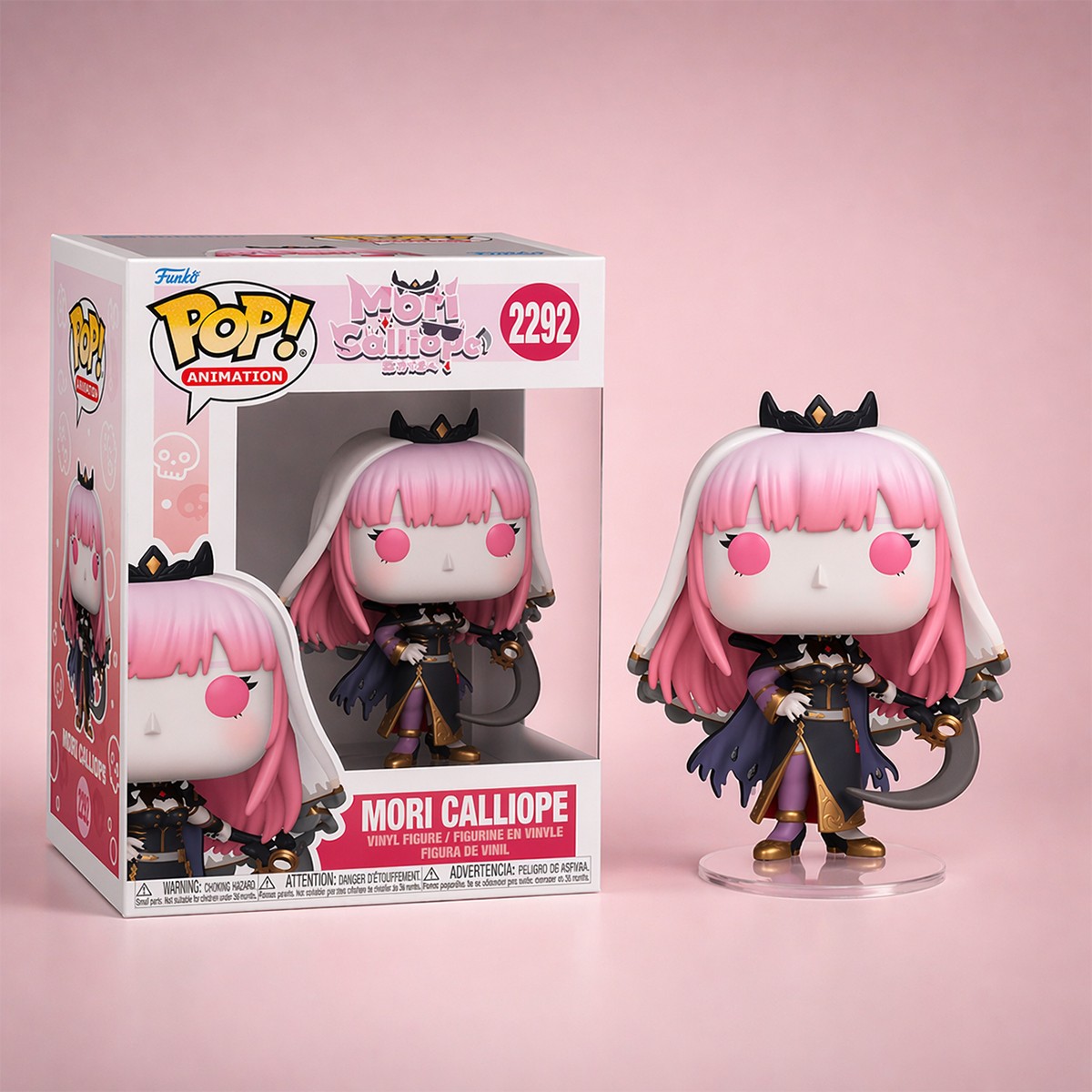 Колекційна фігурка Funko POP Hololive - Mori Calliope аніме вінілова іграшка — превʼю 3