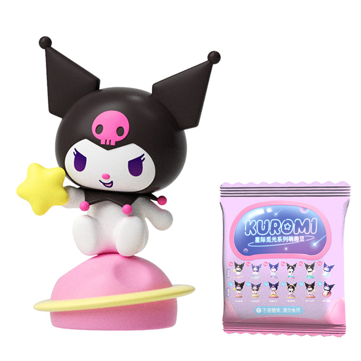 Фігурка Pop Top Kuromi – Куромі (Kuromi) – 3 см – Галактичні пригоди – Світло