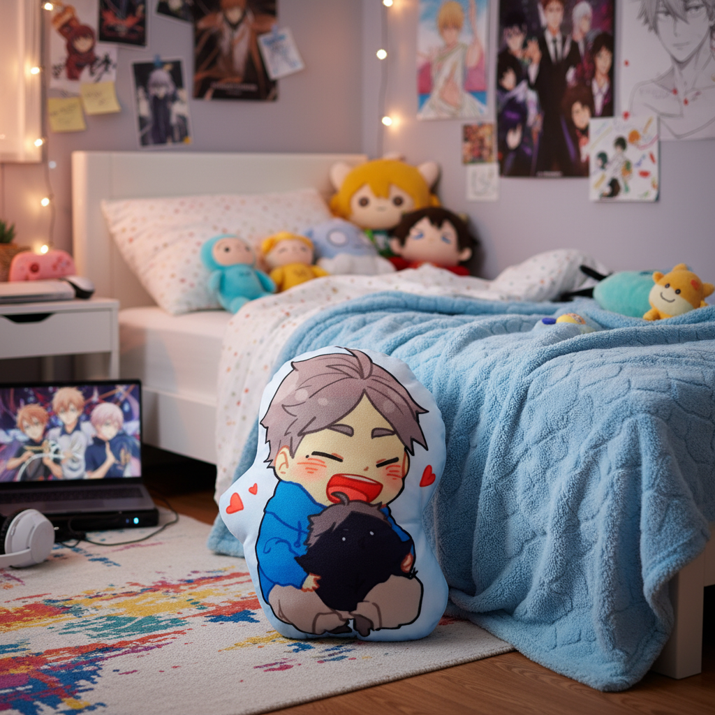 Фігурна подушка Коші Сугавара Koushi Sugawara Волейбол Haikyuu 30x40 см — превʼю 2