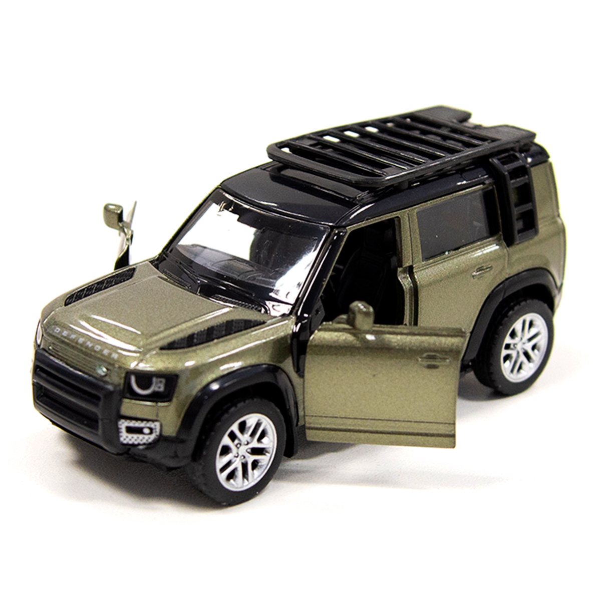 Автомодель Land Rover Defender 110 Techno Drive металева Зелена — превʼю 11