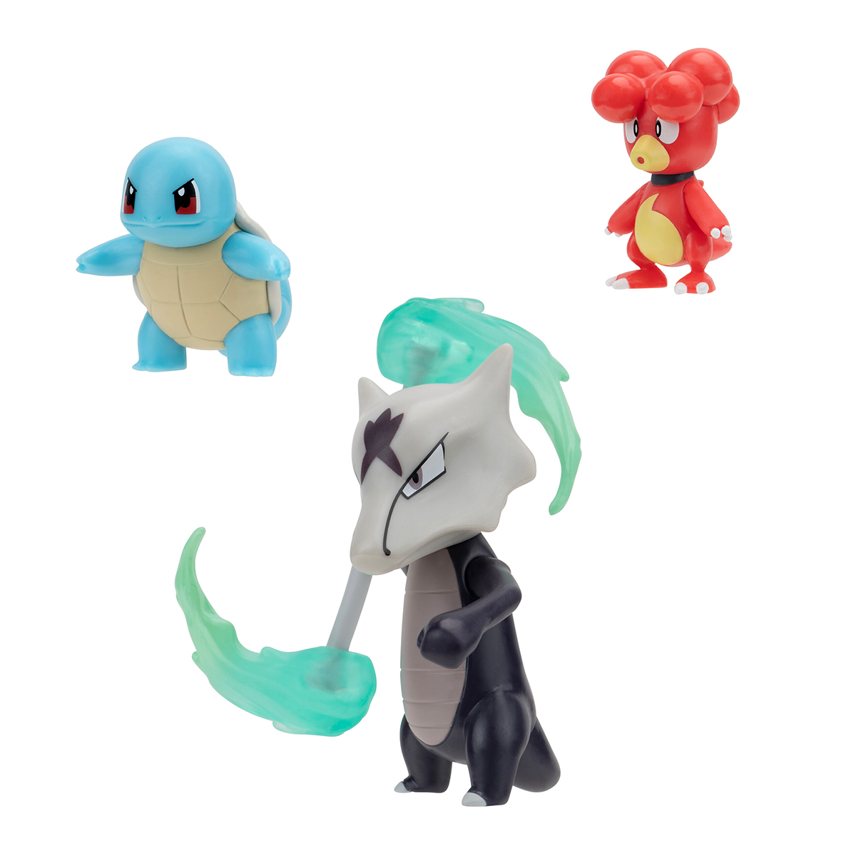 Набір ігрових фігурок Pokemon W19 - Магбі, Сквіртл, Алола Маровак 3 шт — превʼю 3