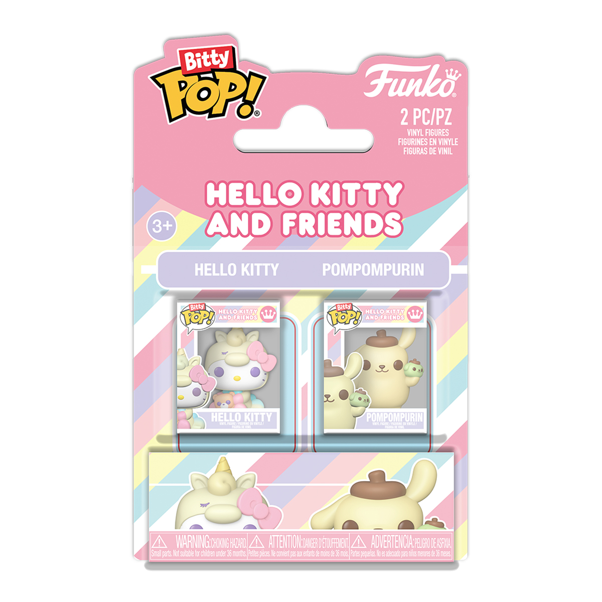 Фігурки Funko Bitty Pop — Хелоу Кітті та Помпомпурін (Hello Kitty & Pompompurin) — 2,3 см
