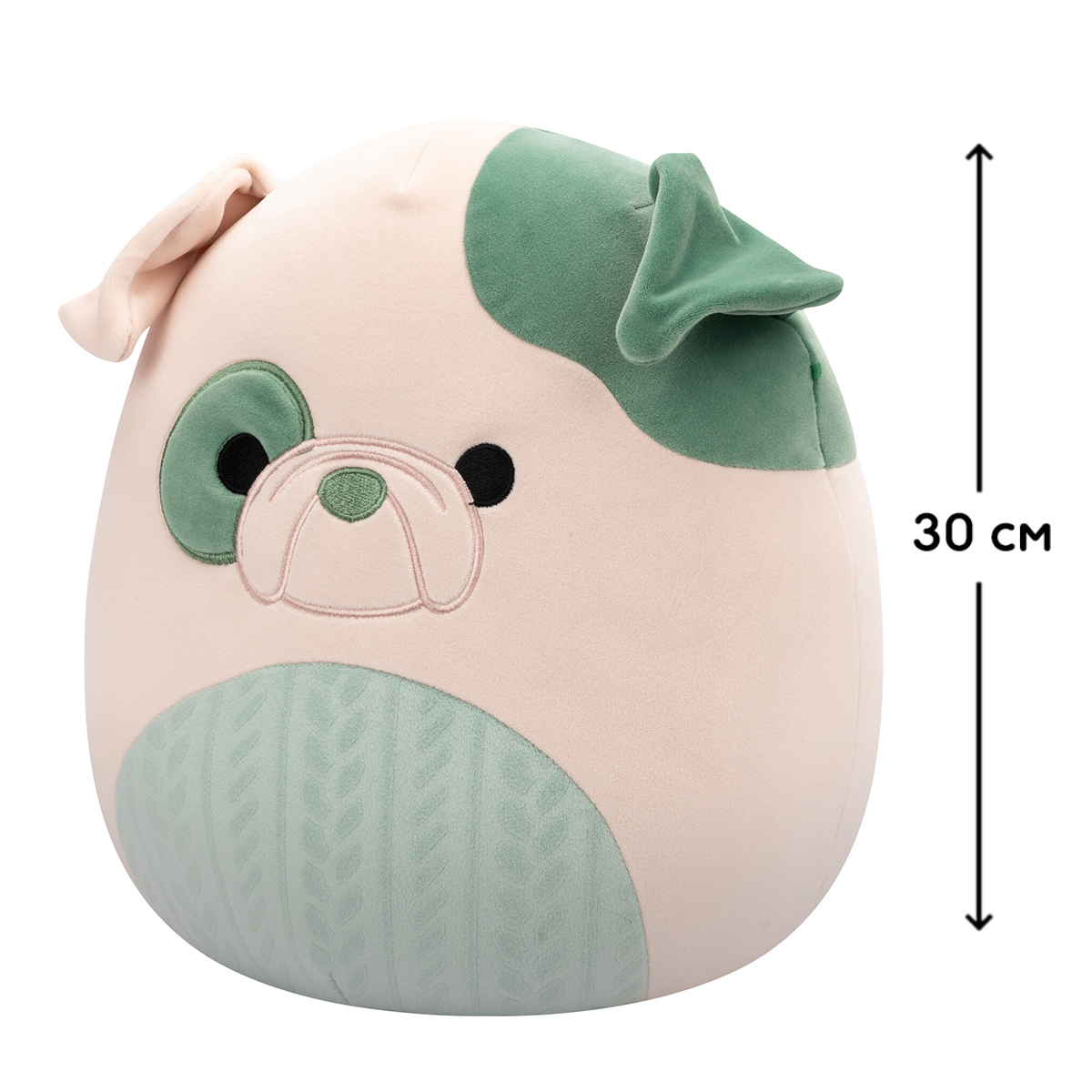 М'яка іграшка Squishmallows – Бульдог Августін (Augustin) – 30 cm — превʼю 2