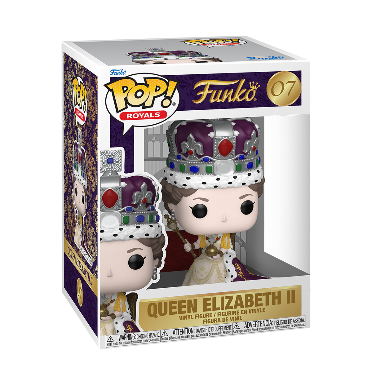 Колекційна ігрова фігурка Funko POP - Queen Elizabeth II Coronation Багатоколірний — превʼю 1