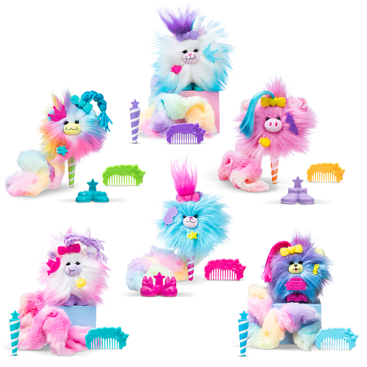 М'яка іграшка Cotton Candykins — Пухнастий улюбленець (Fluffy Pet) — 15 см — превʼю 8