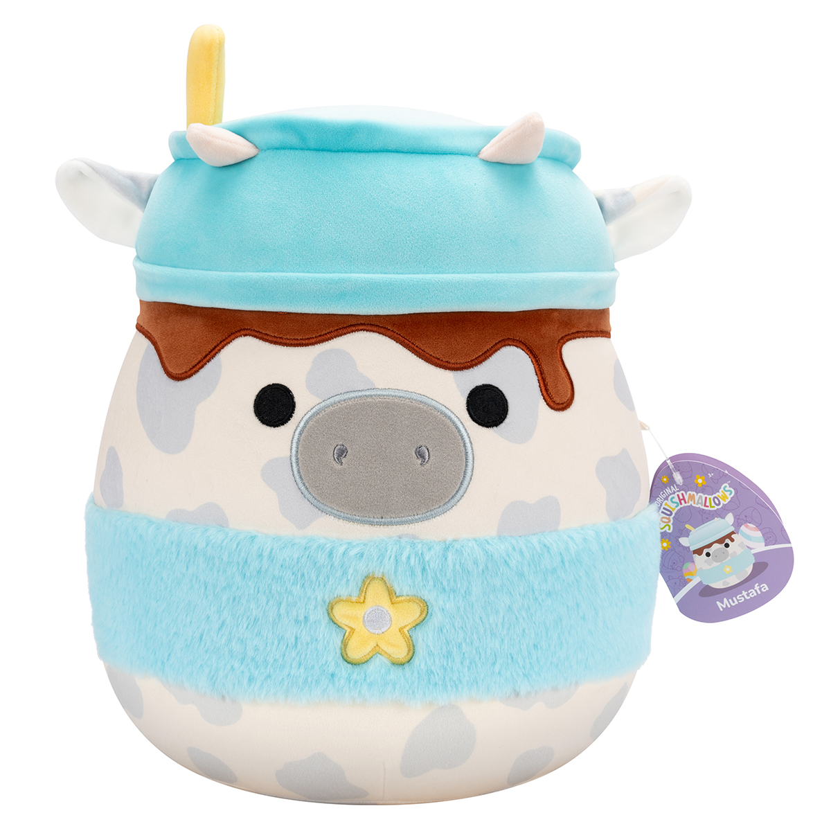 М'яка іграшка Squishmallows – Сіра корівка (Grey Cow) – 30 см — превʼю 7
