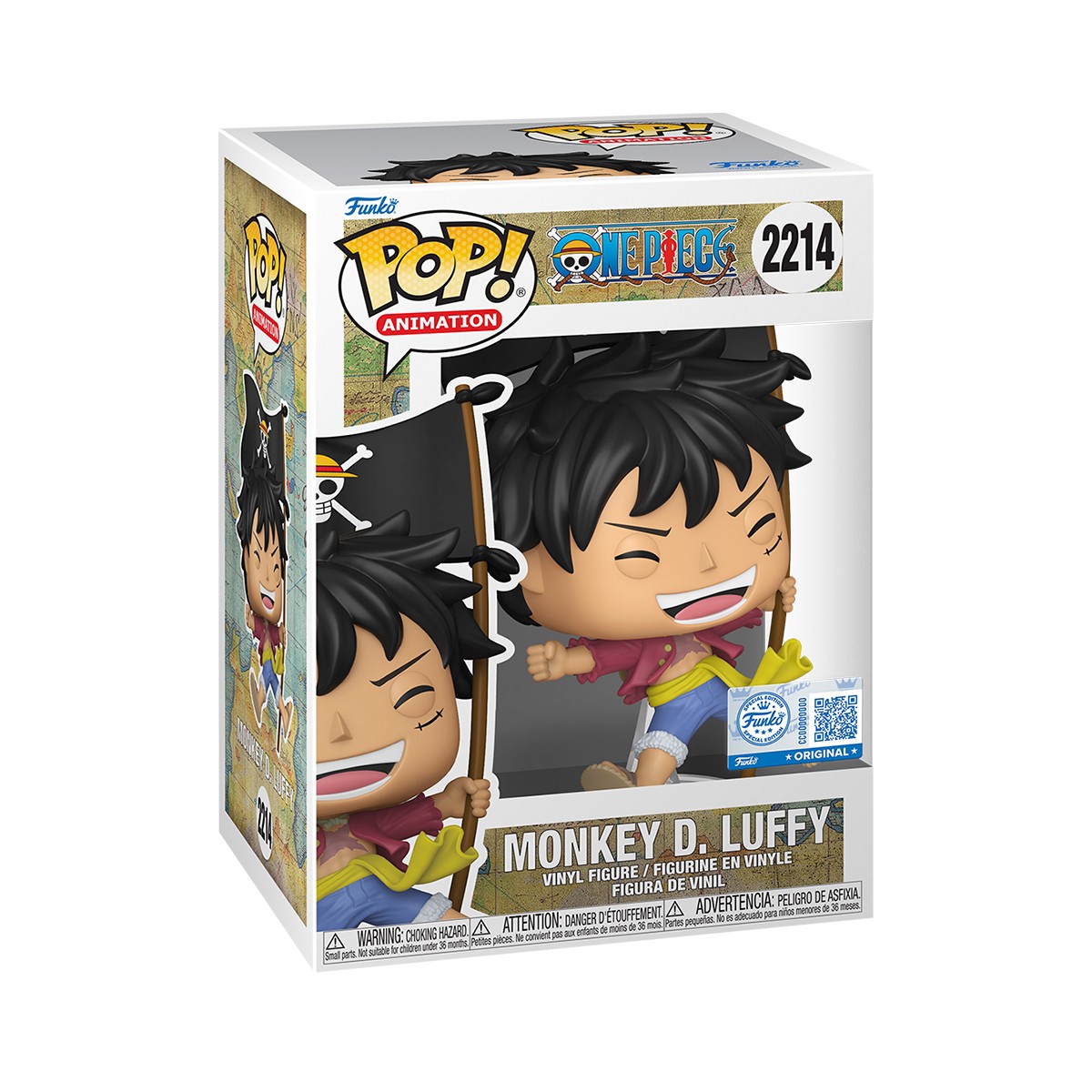 Ігрова фігурка Funko POP Луффі з прапором серії Великий куш