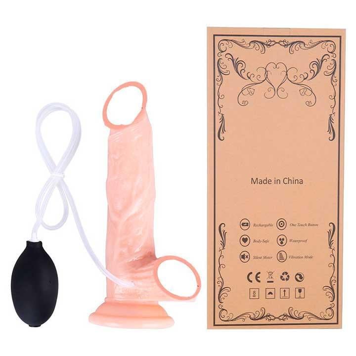 Реалістичний фалоімітатор 'Squirt Extreme Dildo' з сім'явипорскуванням 21 см Тілесний