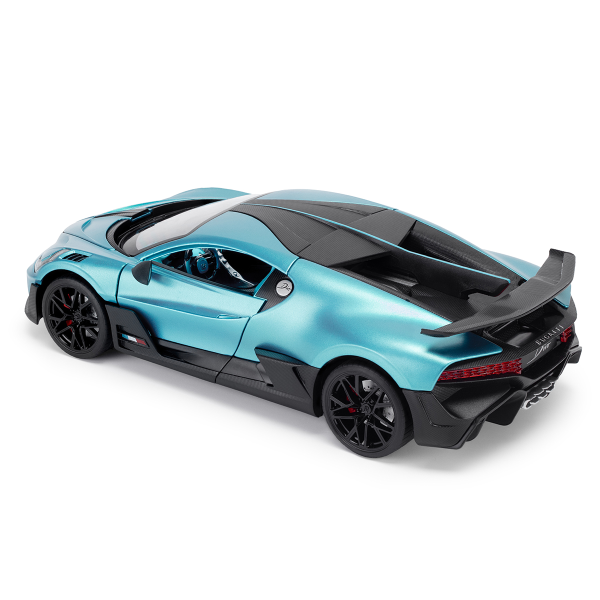 Автомодель Bugatti Divo Techno Drive 1:18 металева з відкривними деталями Синя — превʼю 10