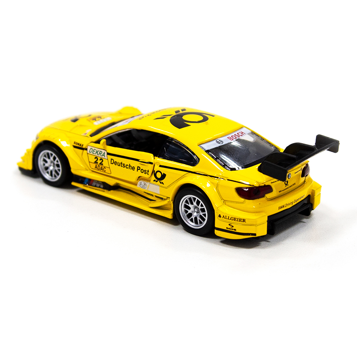 Автомодель Techno Drive BMW M3 DTM металева жовта — превʼю 6