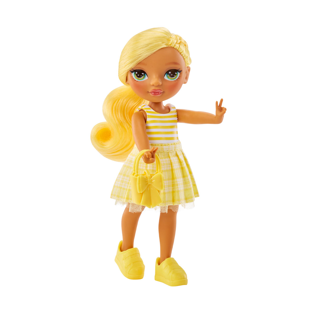 Ігровий набір лялька Rainbow High Littles Дейзі з улюбленцем Жовта 15 cm — превʼю 5