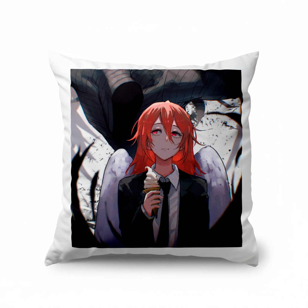 Подушка декоративна Людина бензопила Chainsaw Man Ангел Angel 35x35 см (32053)