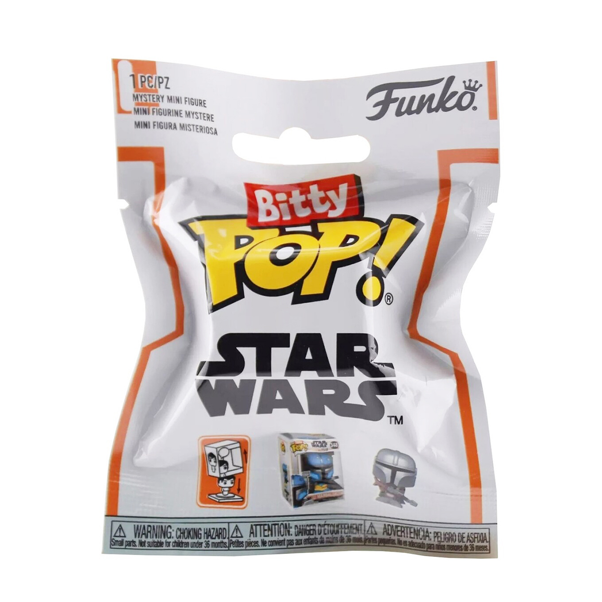Фігурка Funko Bitty Pop — Мандалорець (The Mandalorian) — 2,3 см в асортименті — превʼю 1