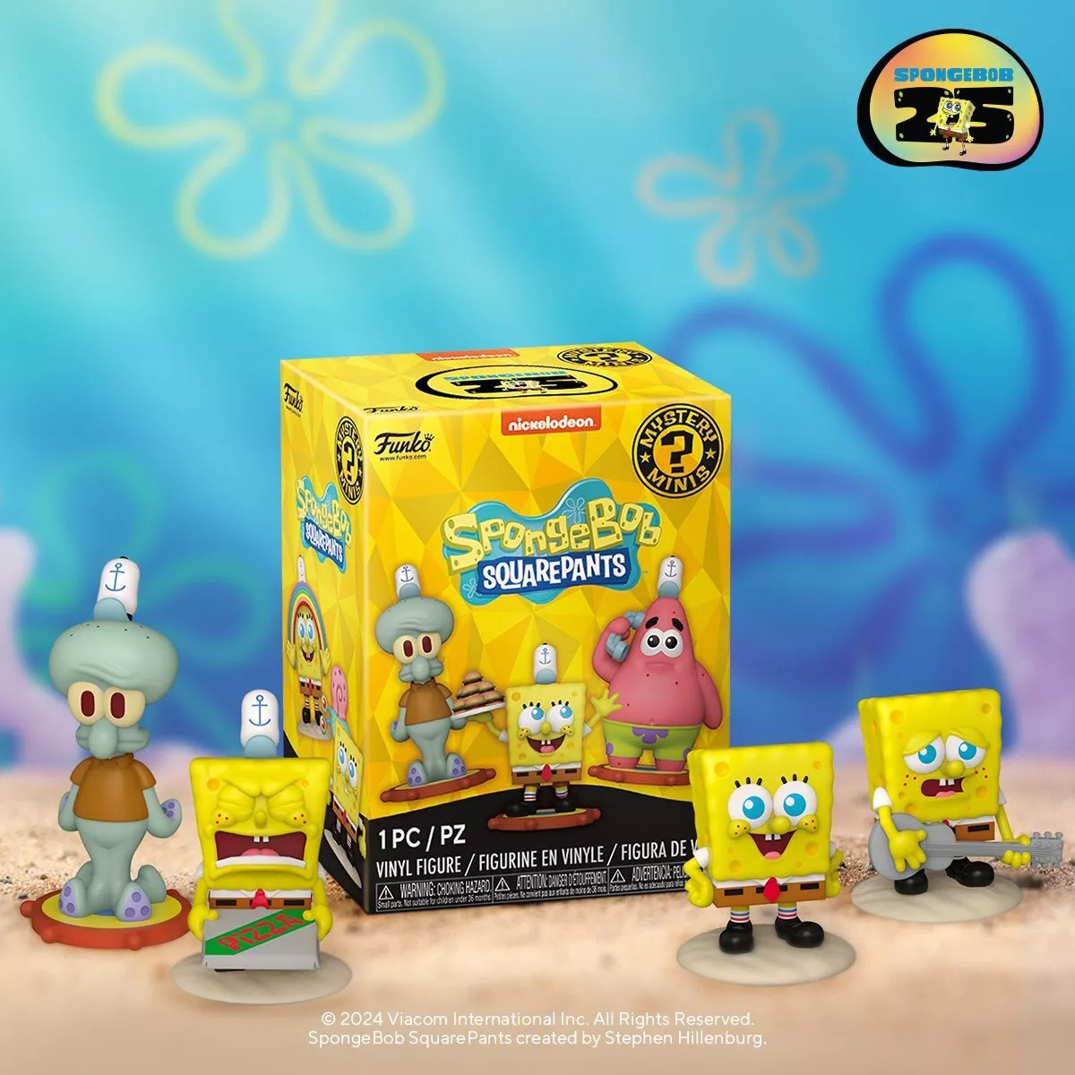 Ігрова фігурка колекційна Funko Mystery Minis SpongeBob - Губка Боб Кольорова — превʼю 3