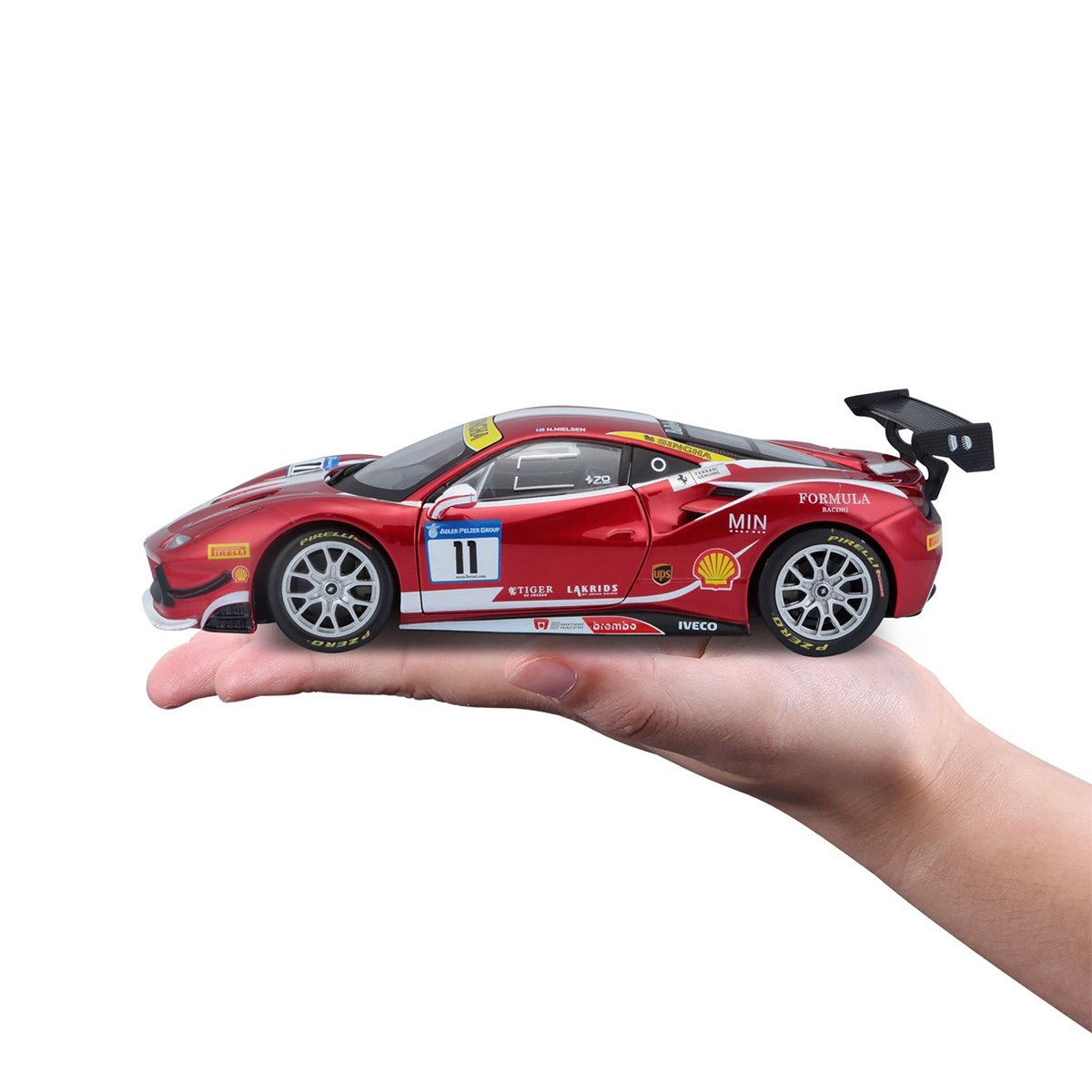 Автомодель Ferrari 488 Challenge Bburago 1:24 Червона — превʼю 12
