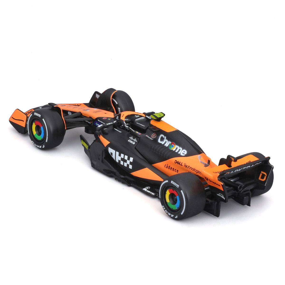 Автомодель Bburago McLaren F1 MCL38 2024 Чорно-помаранчева 1:43 — превʼю 10