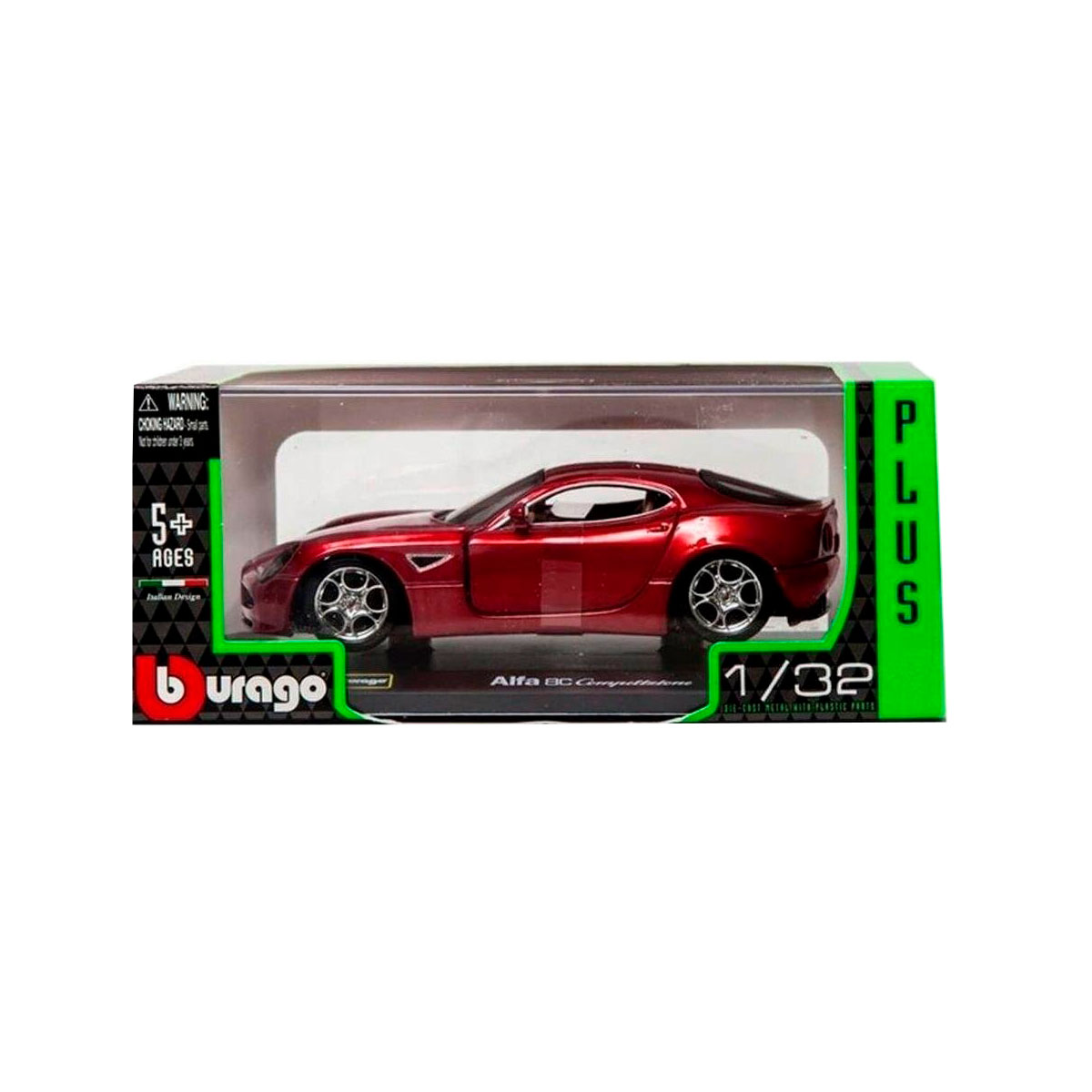Колекційна автомодель Bburago Alfa 8C Competizione 2007 1:32 металева — превʼю 9